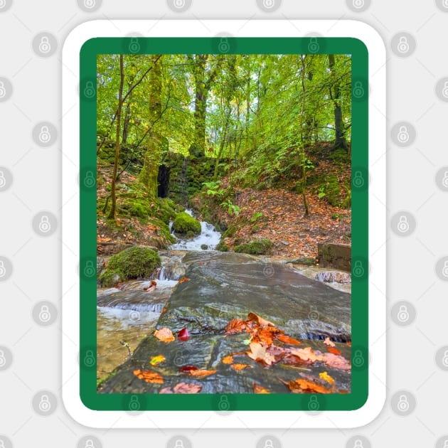 Lake District Waterfall Sticker by Graz-Photos